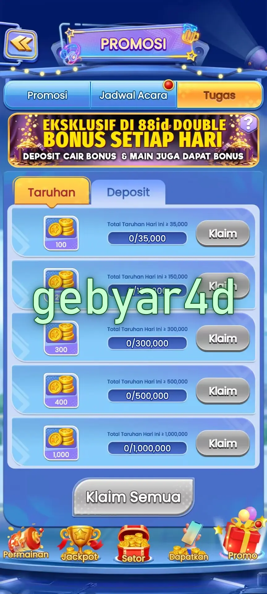gebyar4d Tangkapan Layar Resmi APK